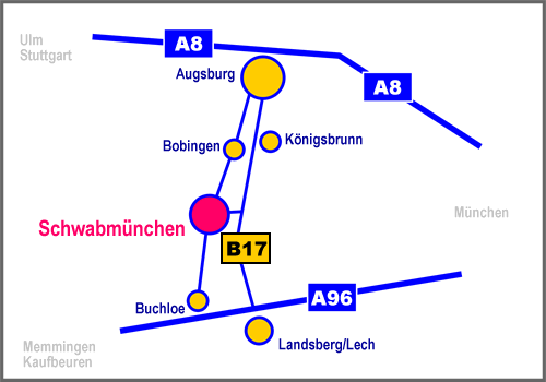 So finden Sie nach Schwabmünchen